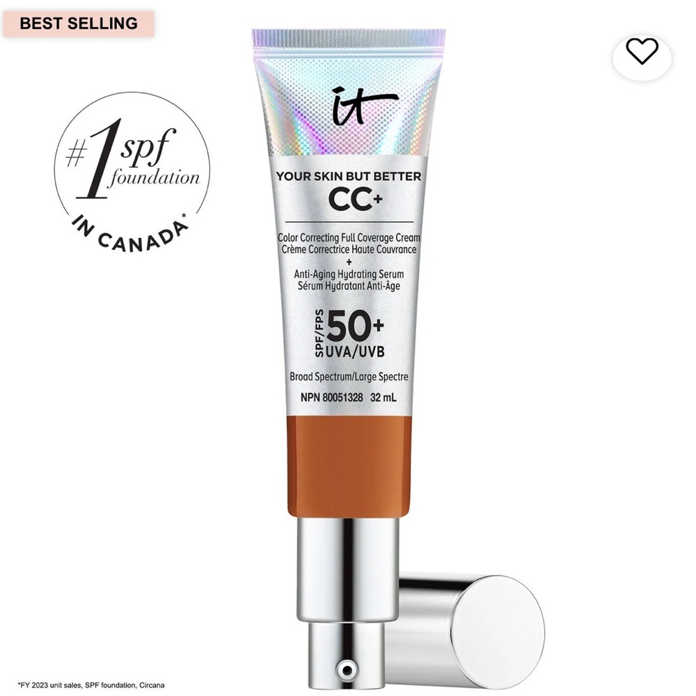 BNWB IT Cosmetics CC+ Anti-Aging Hydrating Full Coverage Serum with SPF 50+